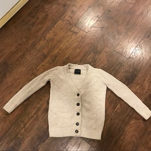 Off White Button Up Cardigan